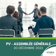Procès-verbal - Assemblée générale - 20 décembre 2022